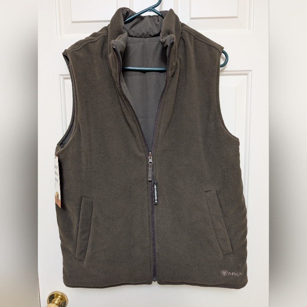 Ariat Men's Reversible Insulated Vest Brown Medium NWT